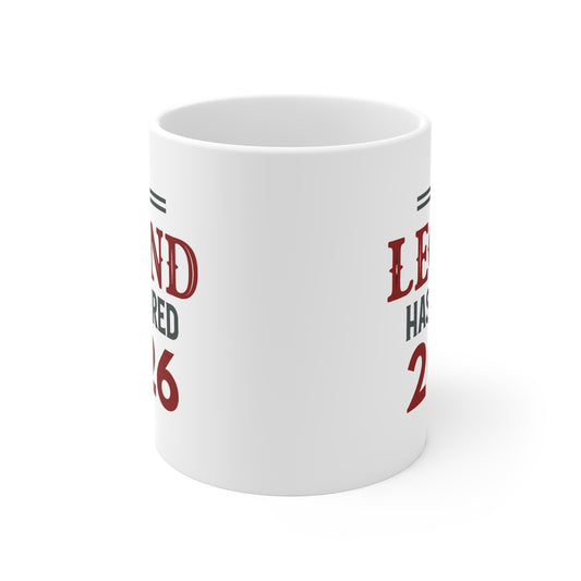 The Legend Has Retired 2026 Mug