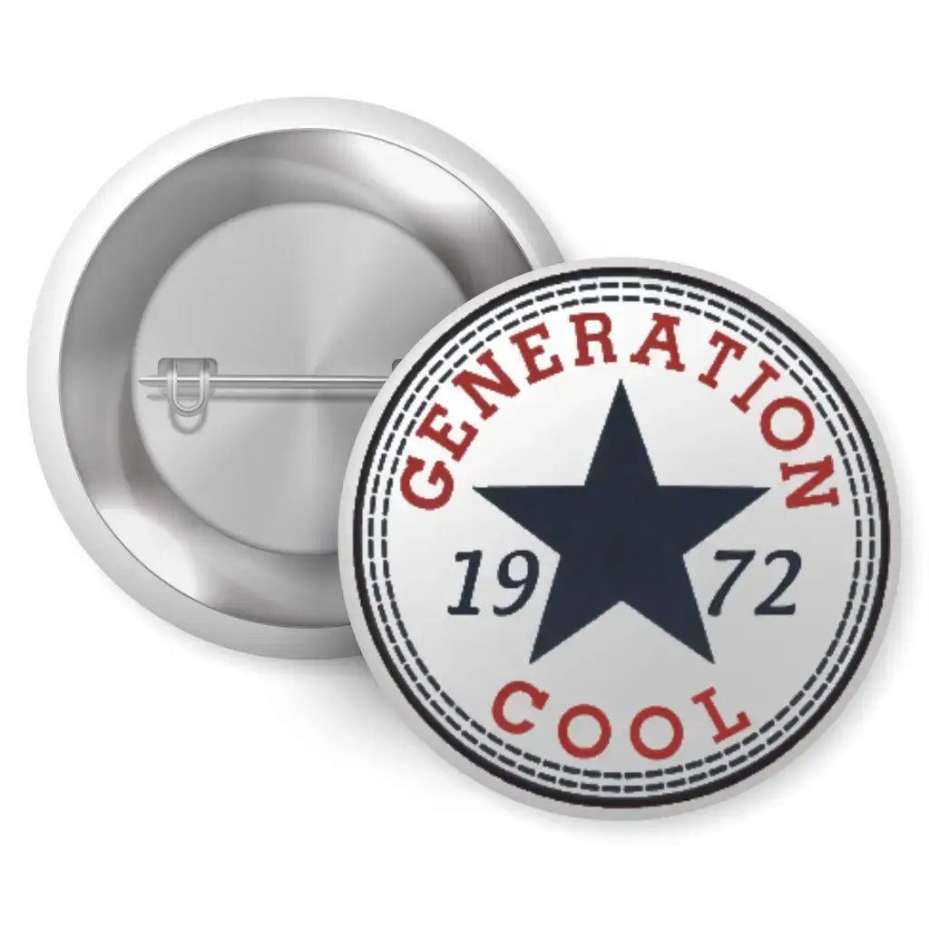 1972 Birthday Celebration Pin Button Badge 1in 25mm - EMU Works