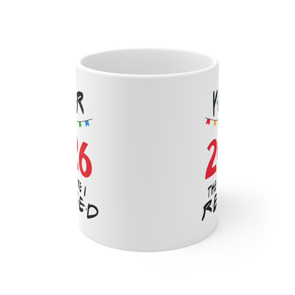 2026 Retirement Mug Red — "The One Where I Retired" Funny Retirement Coffee Cup