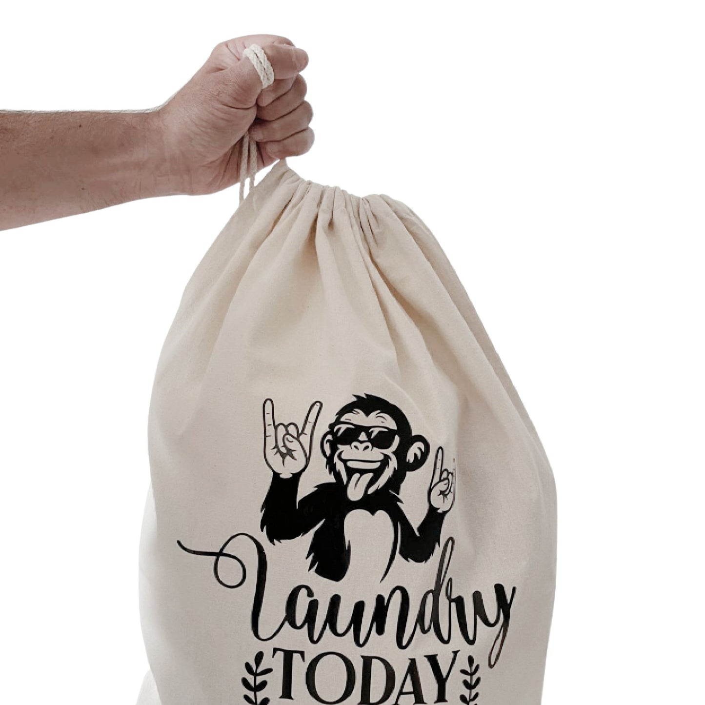 Travel Large Laundry Bags Recycled Cotton XL Size 49 x 75cm University Dorm Room Essentials Drawstring Bag Heavy Duty Laundry Bag