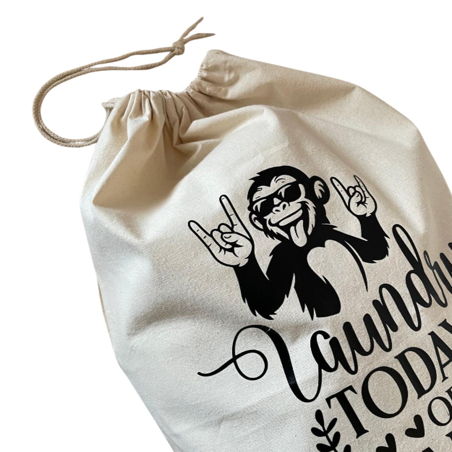 Travel Large Laundry Bags Recycled Cotton XL Size 49 x 75cm University Dorm Room Essentials Drawstring Bag Heavy Duty Laundry Bag