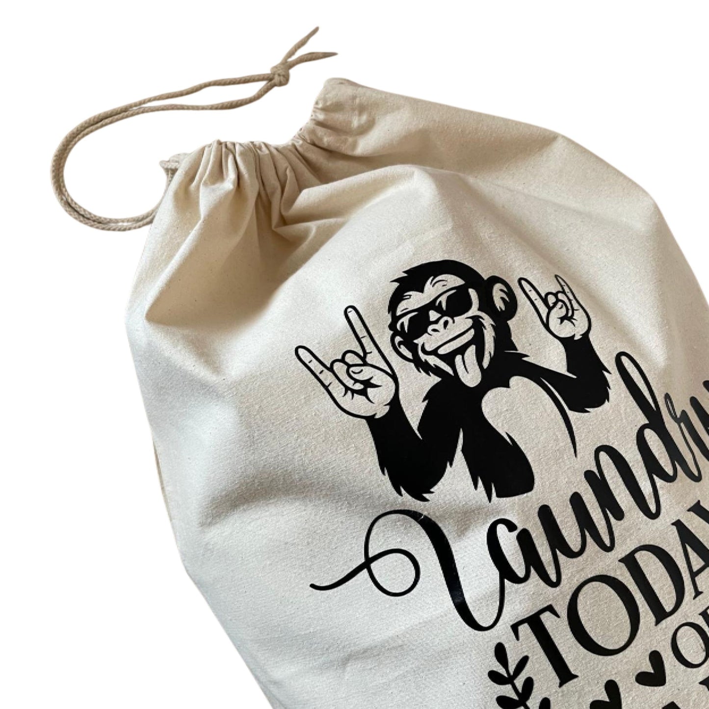 Large Laundry Bags made from 100% recycled cotton, perfect for students and travelers - XL 49 x 75cm with drawstring.