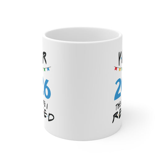 2026 Retirement Mug - "Year 2026 The One Where I Retired" Funny Farewell Coffee Cup