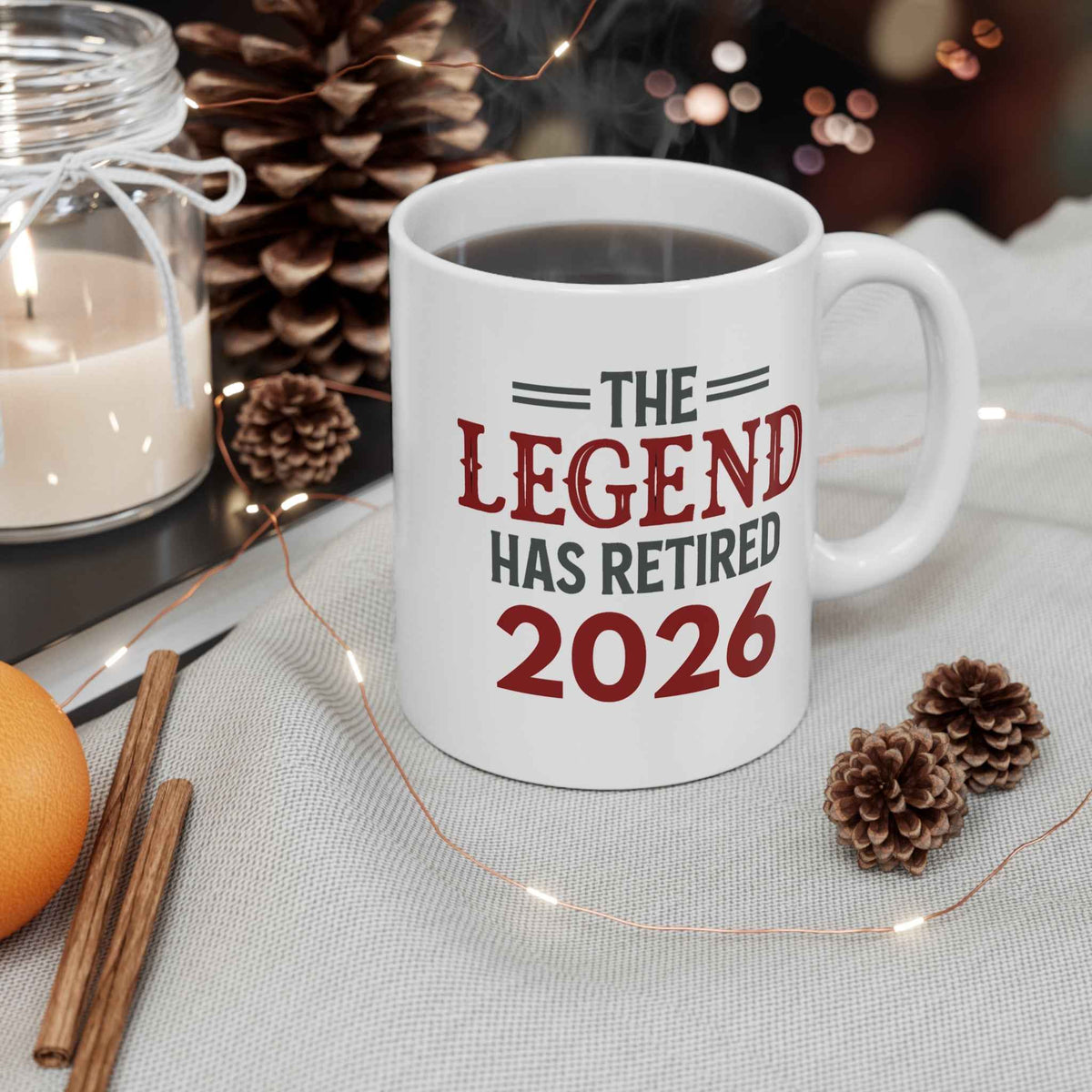 The Legend Has Retired 2026 Mug – Funny Retirement Gift, 11oz