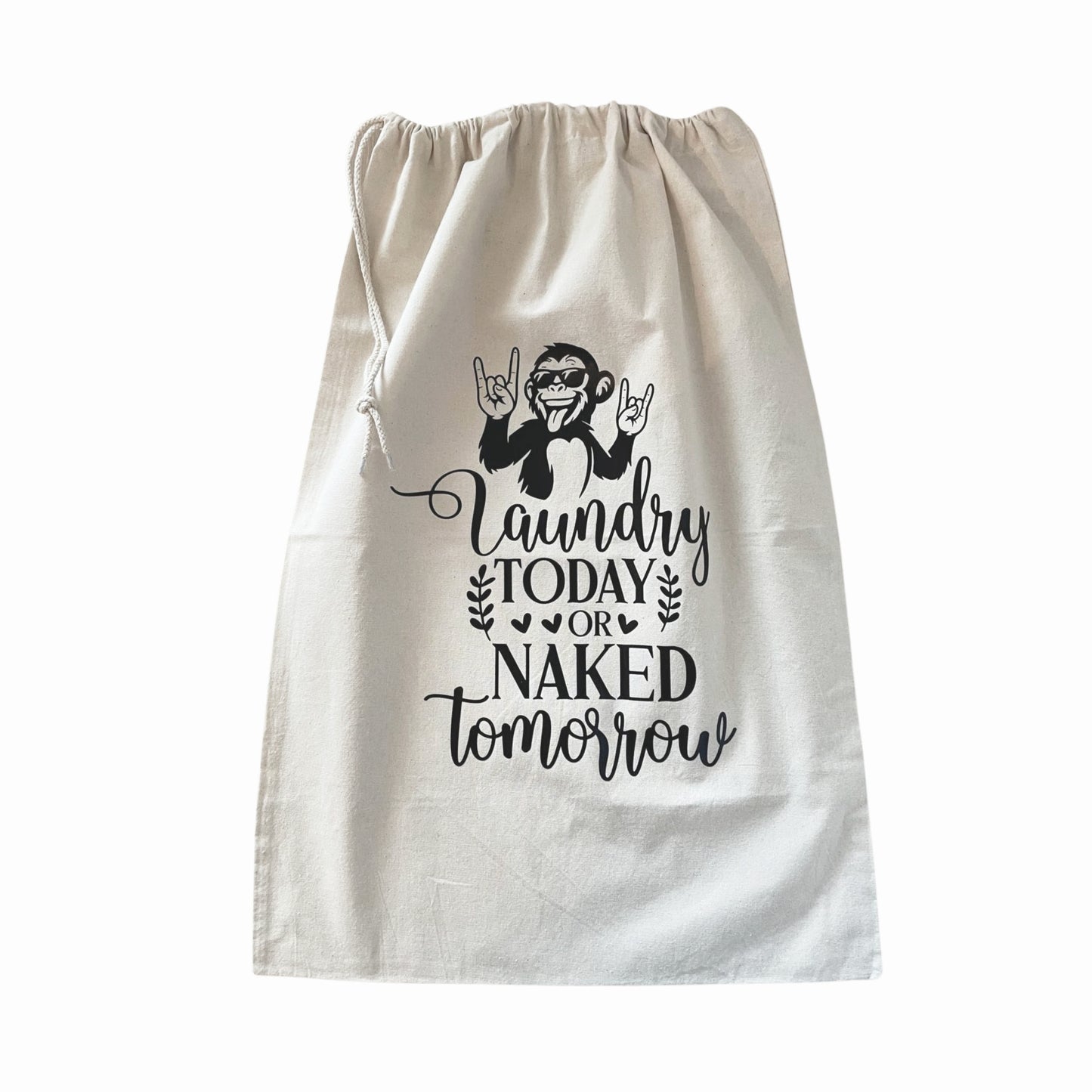 Travel Large Laundry Bags Recycled Cotton XL Size 49 x 75cm University Dorm Room Essentials Drawstring Bag Heavy Duty Laundry Bag