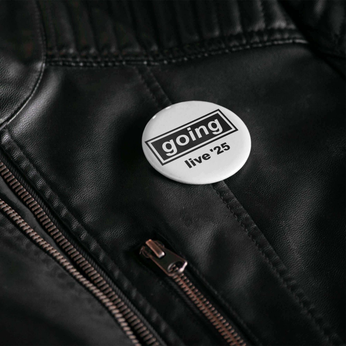 Oasis Gifts Pin Button Badge - 2 inch 50mm Glossy Print Pinback for Secure Fit | Indie Music Gifts & Oasis Band Gifts | Ideal for Oasis Gift Fans, Concert Ticket Owners, Going '25 Collectors - EMU Works