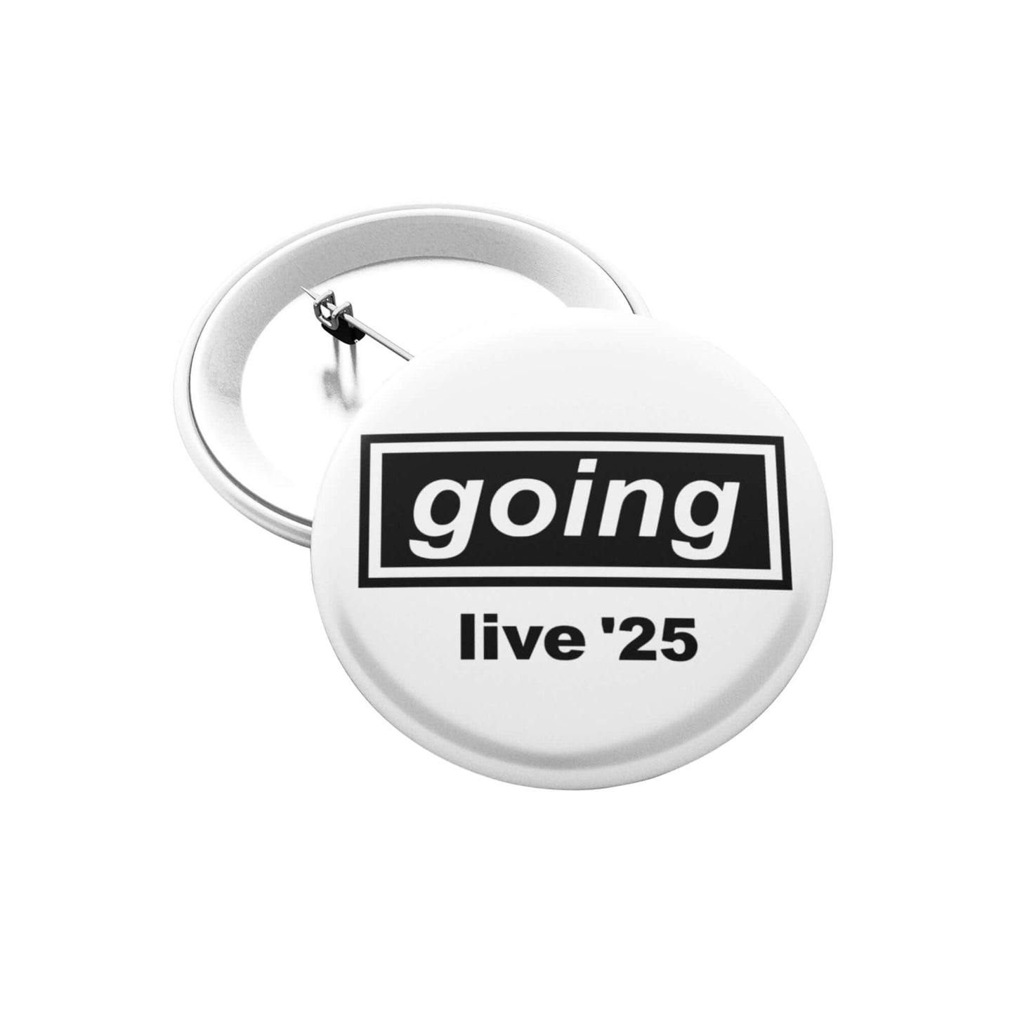 Oasis Gifts Pin Button Badge - 1 Inch Glossy Print Pinback for Secure Fit | Indie Music Gifts - EMU Works
