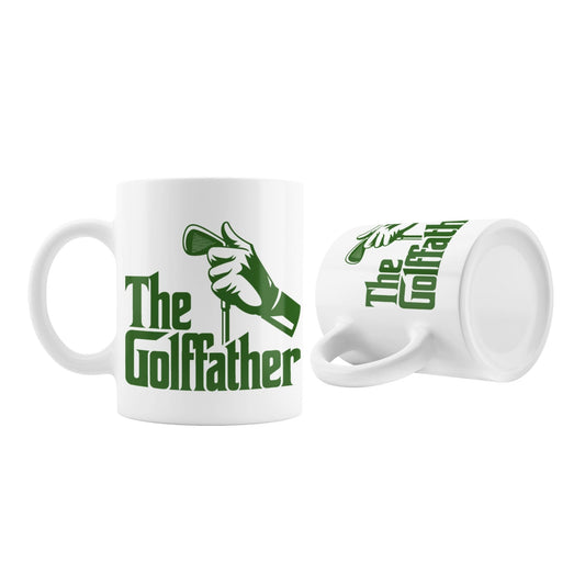 Golffather Funny Coffee Mug - Unique Golf Gifts for Dad, 11oz Ceramic Cup for Humorous Office Fun - EMU Works