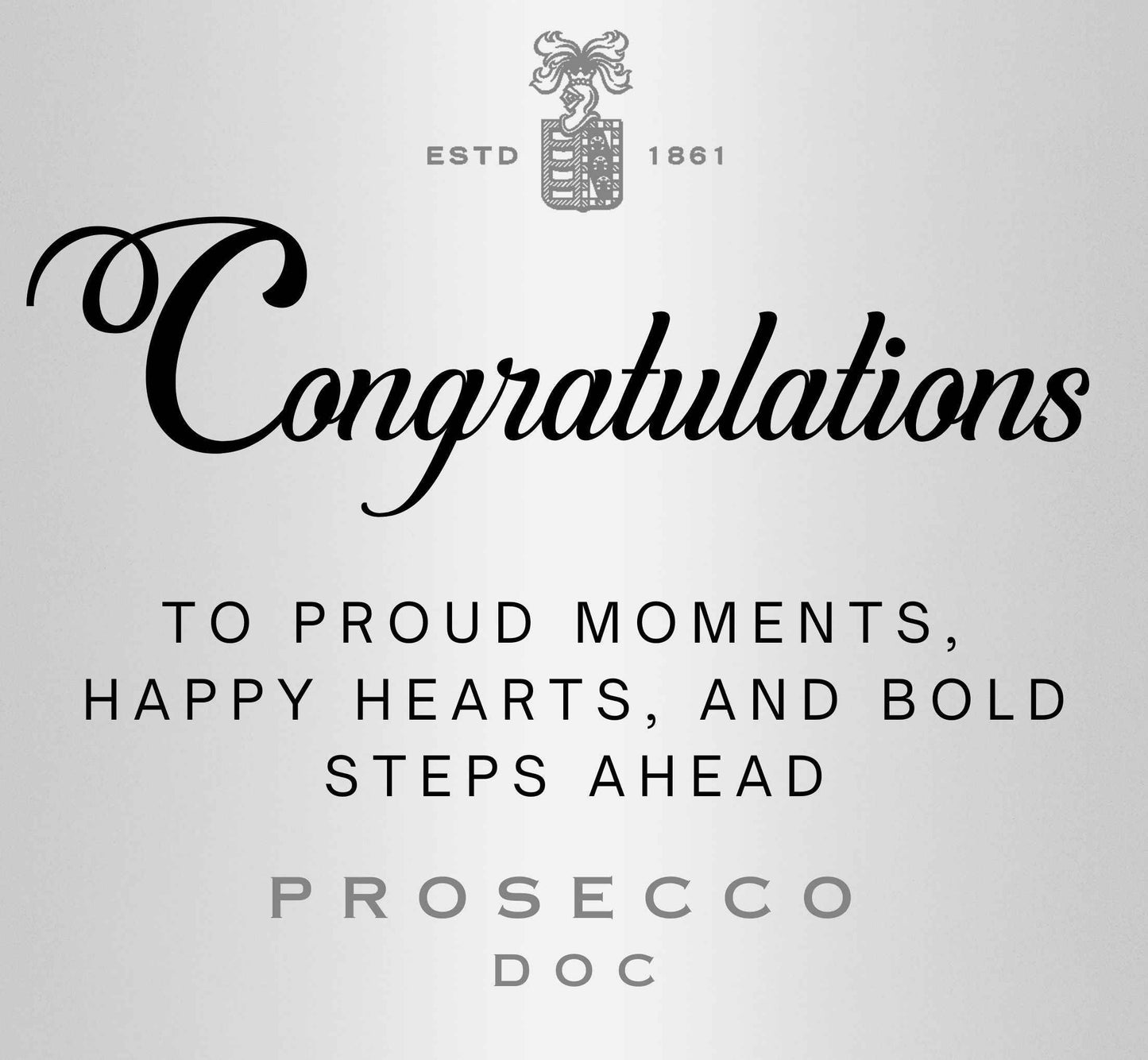 Gift Ready Prosecco Gift Stickers - Custom Metallic Labels for Celebrations and Special Occasions