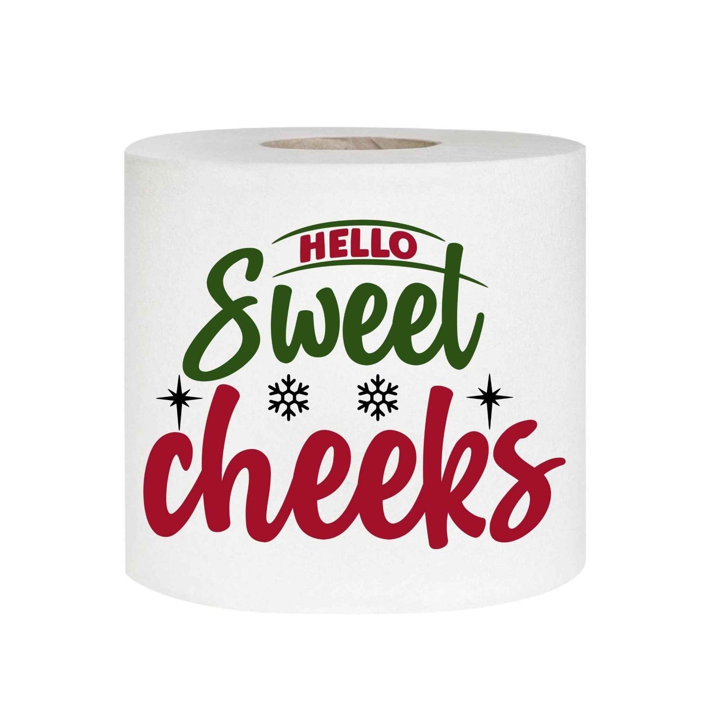 Cheeky Toilet Humour Gift - 1 Funny Sweet Cheeks Christmas Toilet Roll in Organza Bag