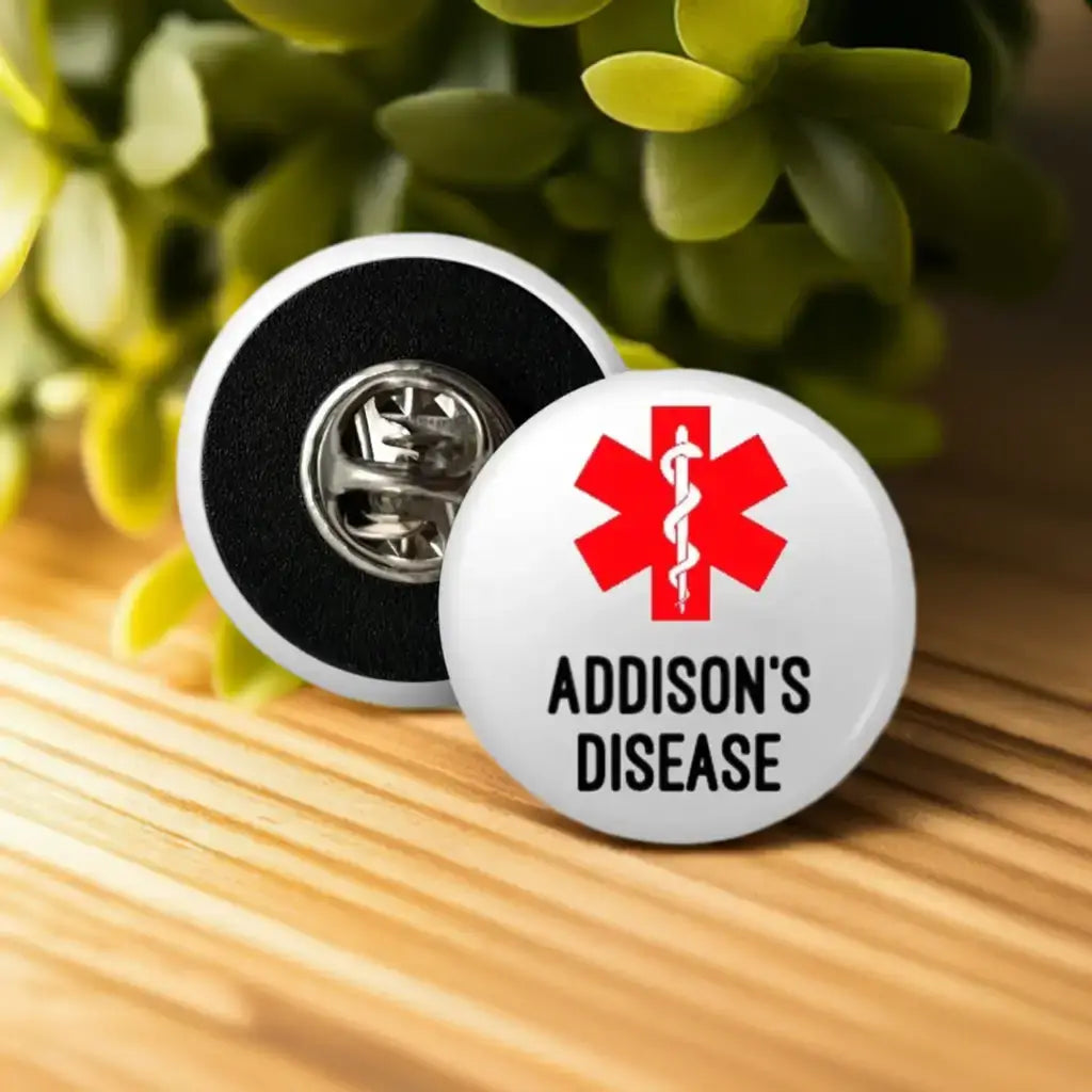 Addison’s Disease Medical Alert Logo Badge - EMU Works