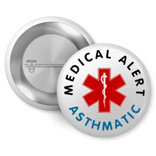 Asthmatic Medical Alert Logo Badge 1in 25mm - EMU Works