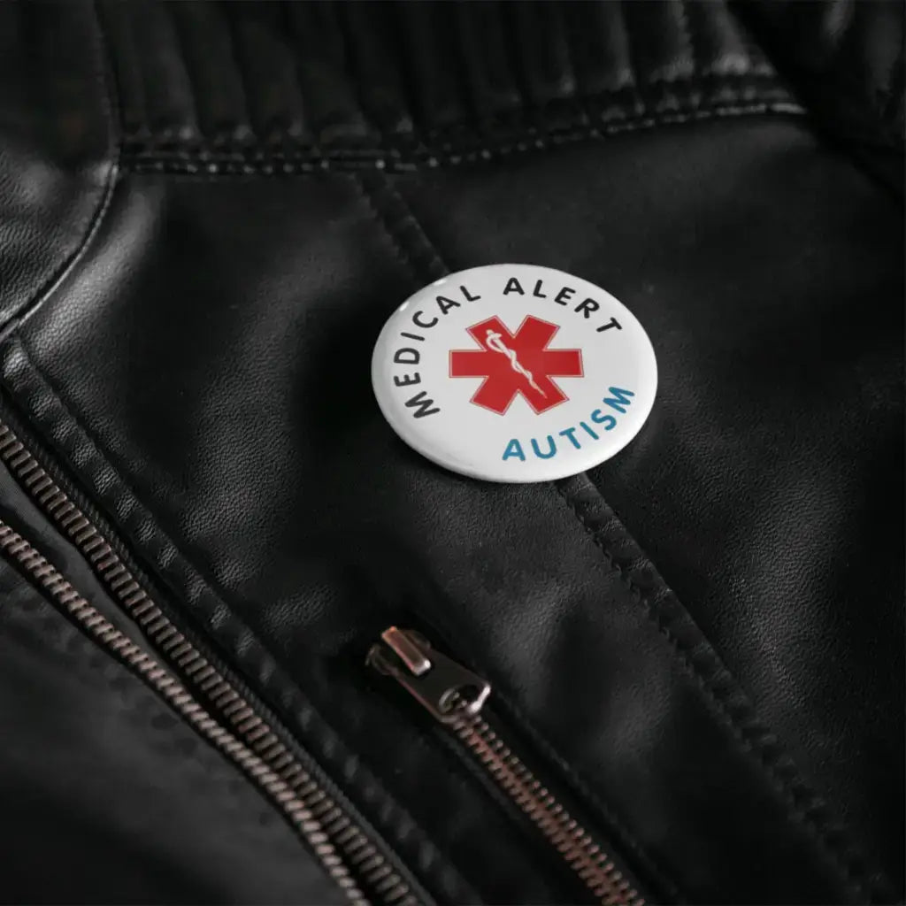 Autism Medical Alert Logo Badge Size 2 in 50 mm - EMU Works