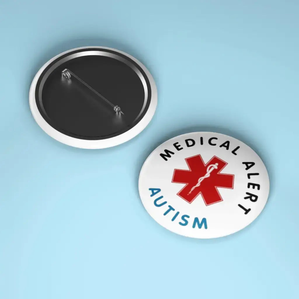 Autism Medical Alert Logo Badge Size 2 in 50 mm - EMU Works