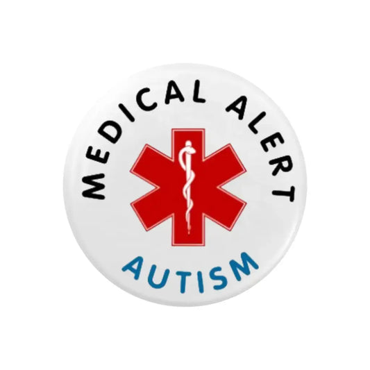 Autism Medical Alert Logo Badge Size 2 in 50 mm - EMU Works