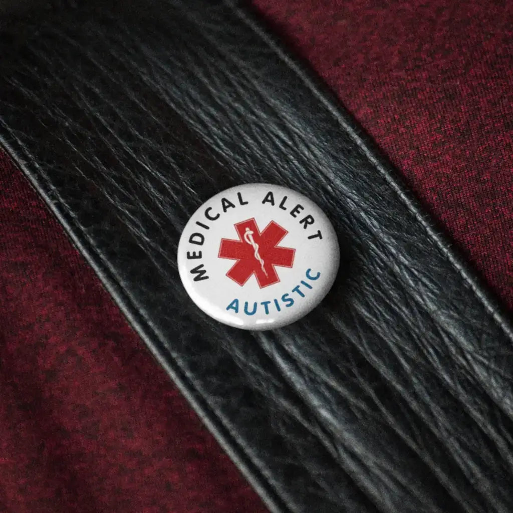 Autistic Medical Alert Name Badge - Essential for Hidden Disability Lanyards, Medical Alert for Men & Women,Medical ID,Medical Alert Accessories - EMU Works