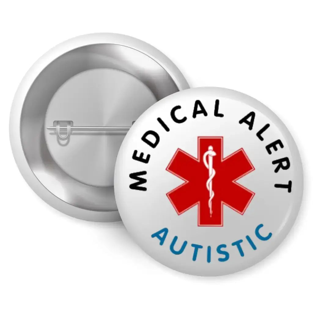 Autistic Medical Alert Name Badge - Essential for Hidden Disability Lanyards, Medical Alert for Men & Women,Medical ID,Medical Alert Accessories - EMU Works