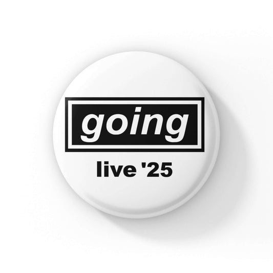 Oasis Pin Badge – Glossy Indie Music Button Badge 25mm & 50mm | Perfect for Fans & Collectors - EMU Works