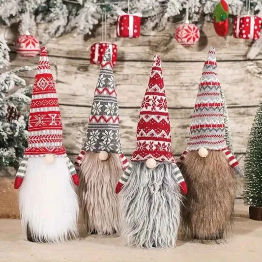 Christmas Wine Bottle Gnomes Beard Jacket Dress Sweater Cute Wine Lovers Home Decorations For Christmas Party