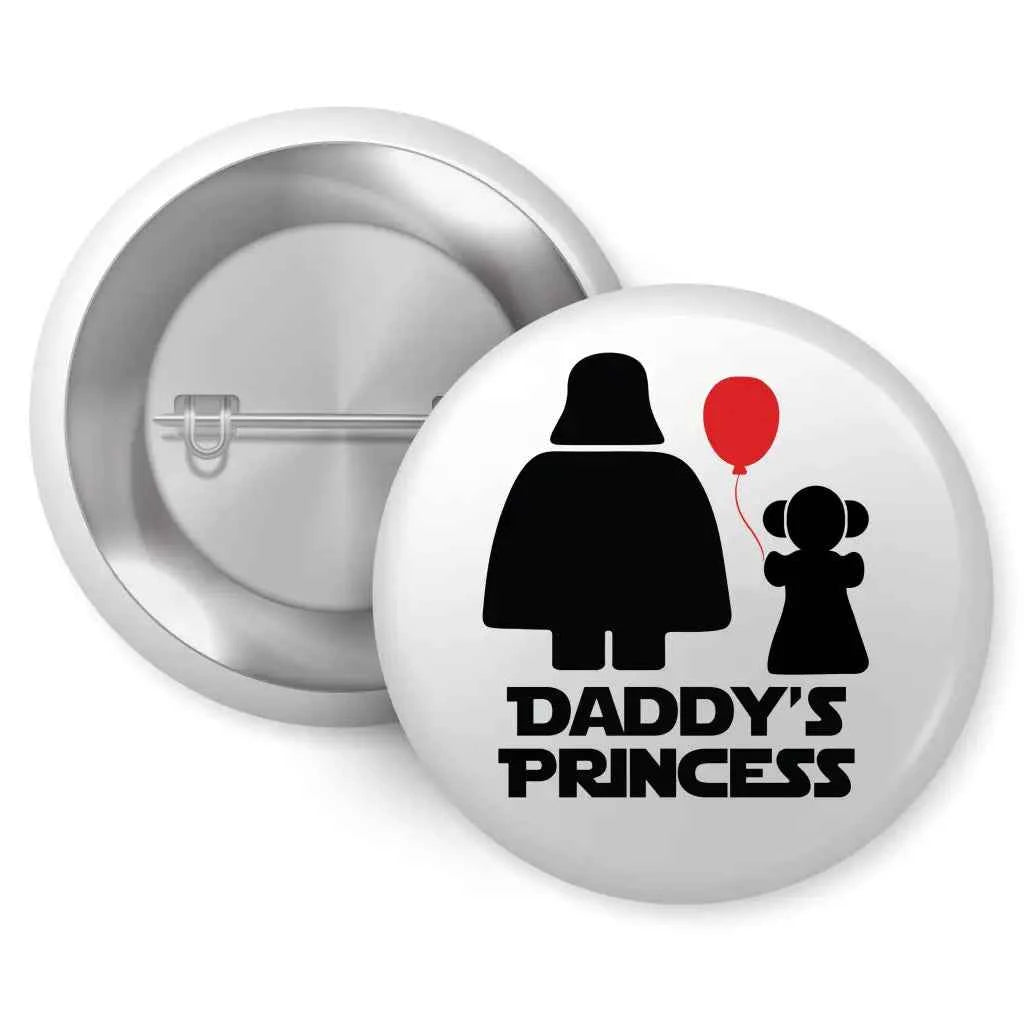 Daddy's Princess Funny Accessory Gift 1In 25Mm Pin Button Badge for Dads