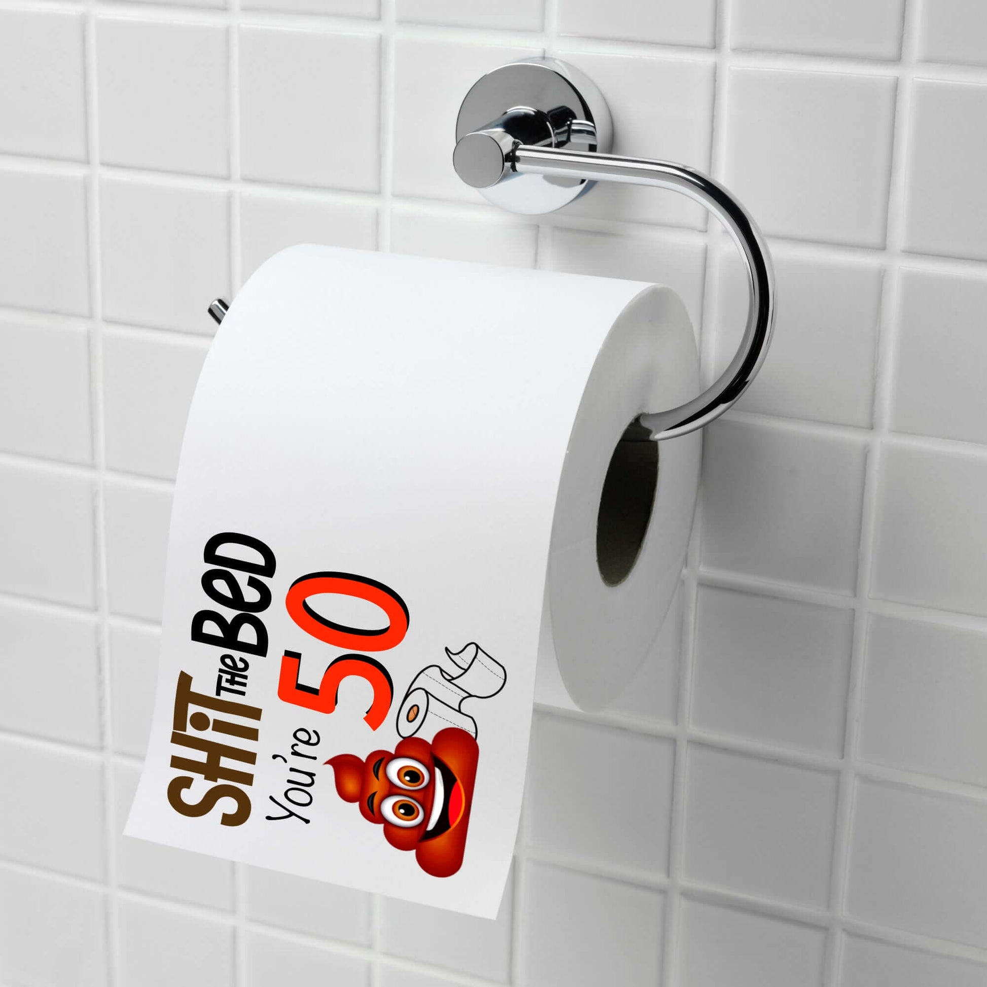 EMUWORKS 50th Birthday Novelty Toilet Roll