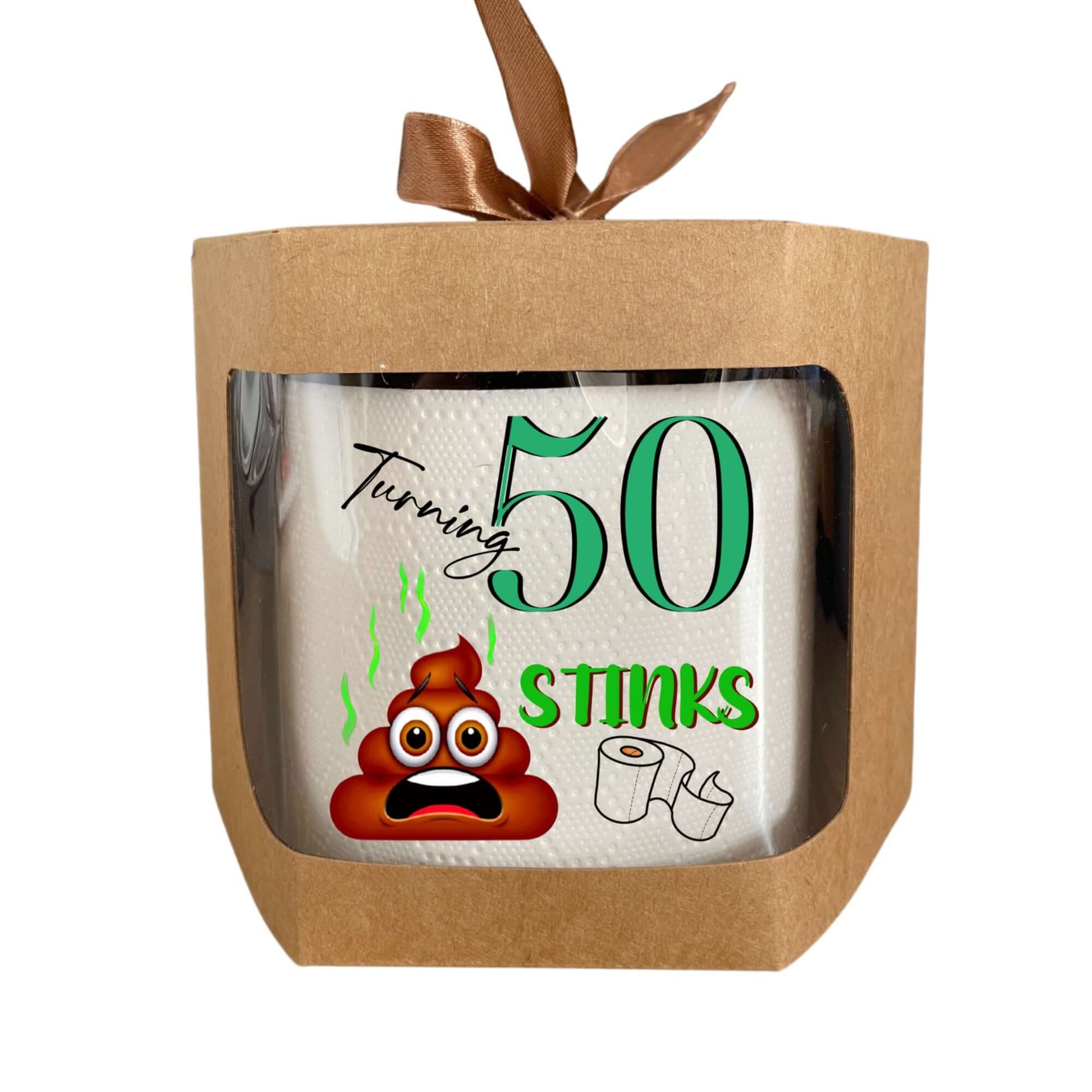 EMUWORKS Novelty Toilet Roll 50th Birthday Printed Toilet Roll