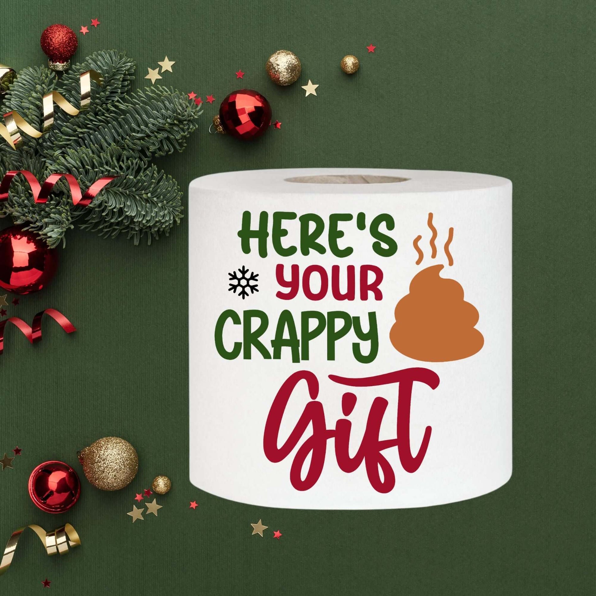 Novelty Christmas Printed Toilet Roll
