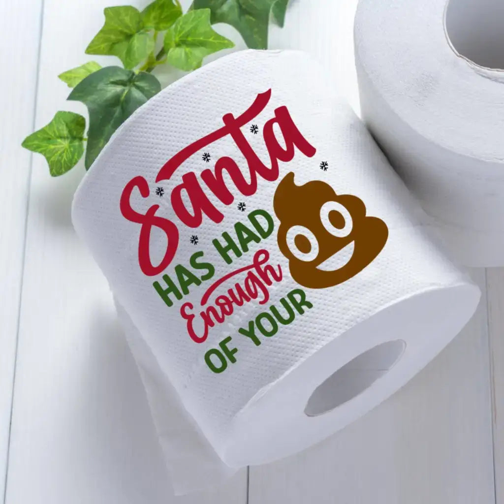 EMUWORKS - Novelty Christmas Printed Toilet Roll Santa