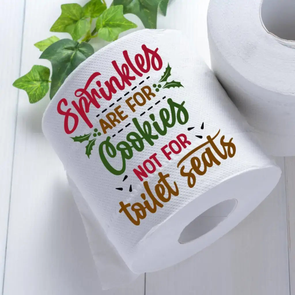 EMUWORKS Novelty Christmas Printed Toilet Roll