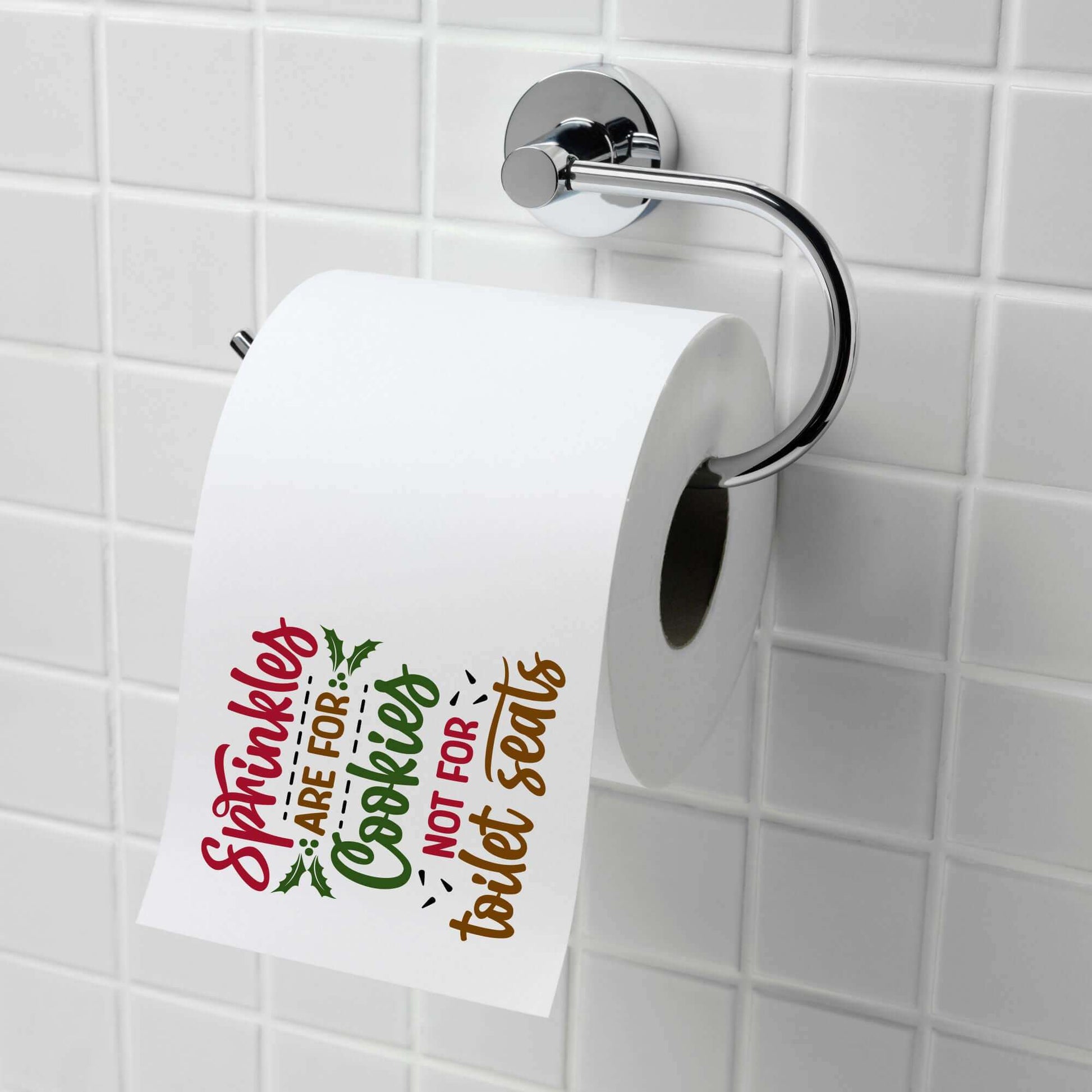 EMUWORKS Novelty Christmas Printed Toilet Roll