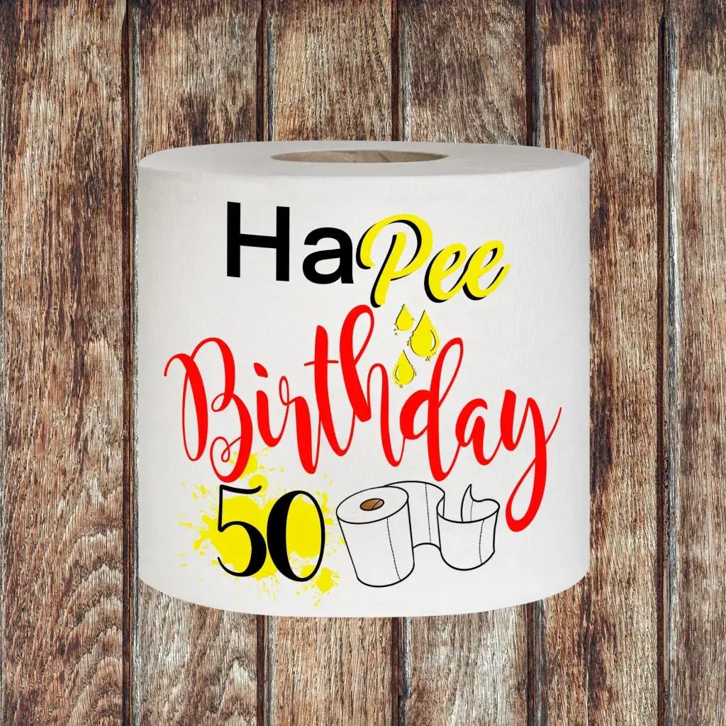 Unique Birthday Presents: Hilarious 50th Birthday Toilet Roll for Fun Celebrations - EMU Works