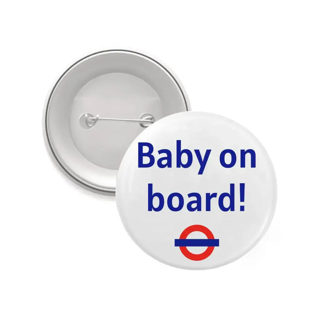 2in 50mm Baby On Board London Underground TFL Pin Button Badge by EMUWORKS - EMU Works