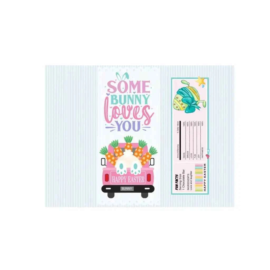 Emuworks Easter Chocolate Letterbox Gift with Salted Caramel Galaxy Chocolate Bar, Novelty Easter Treats - Perfect for Easter Hampers and Gifts for Kids - Chocolate Bar Included - Pink