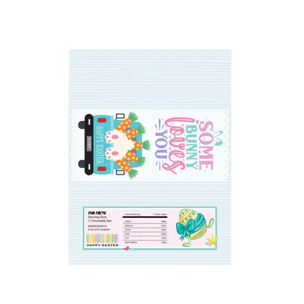 Emuworks Easter Chocolate Letterbox Gift with Salted Caramel Galaxy Chocolate Bar, Novelty Easter Treats - Perfect for Easter Hampers and Gifts for Kids - Chocolate Bar Included - Blue - EMU Works