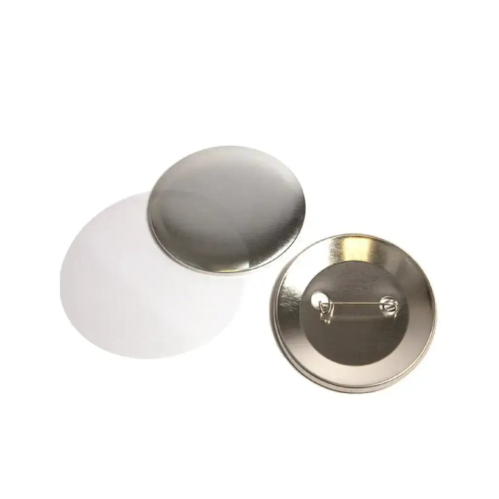 Detailed view of the back and front of a Funny Football Badge, showcasing its design and pin.