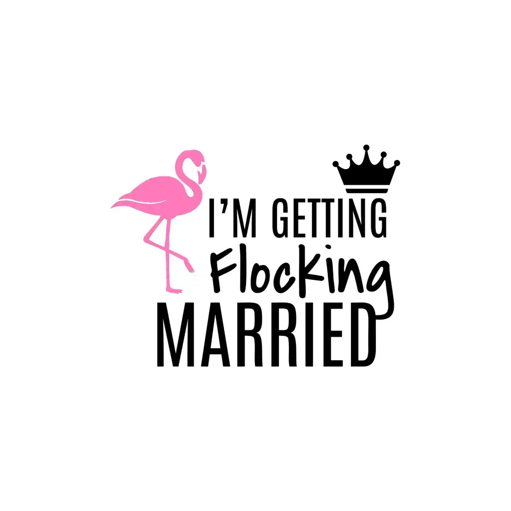 Grab these fun Team Bride Badges Set of 6 - bright flamingo design for your party crew.