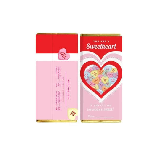 Emuworks Letterbox Gifts - Chocolate Gift Sweetheart Galaxy Chocolate Bar Included, Love Heart Gift For Kids Novelty Chocolate For Best Friends Forever