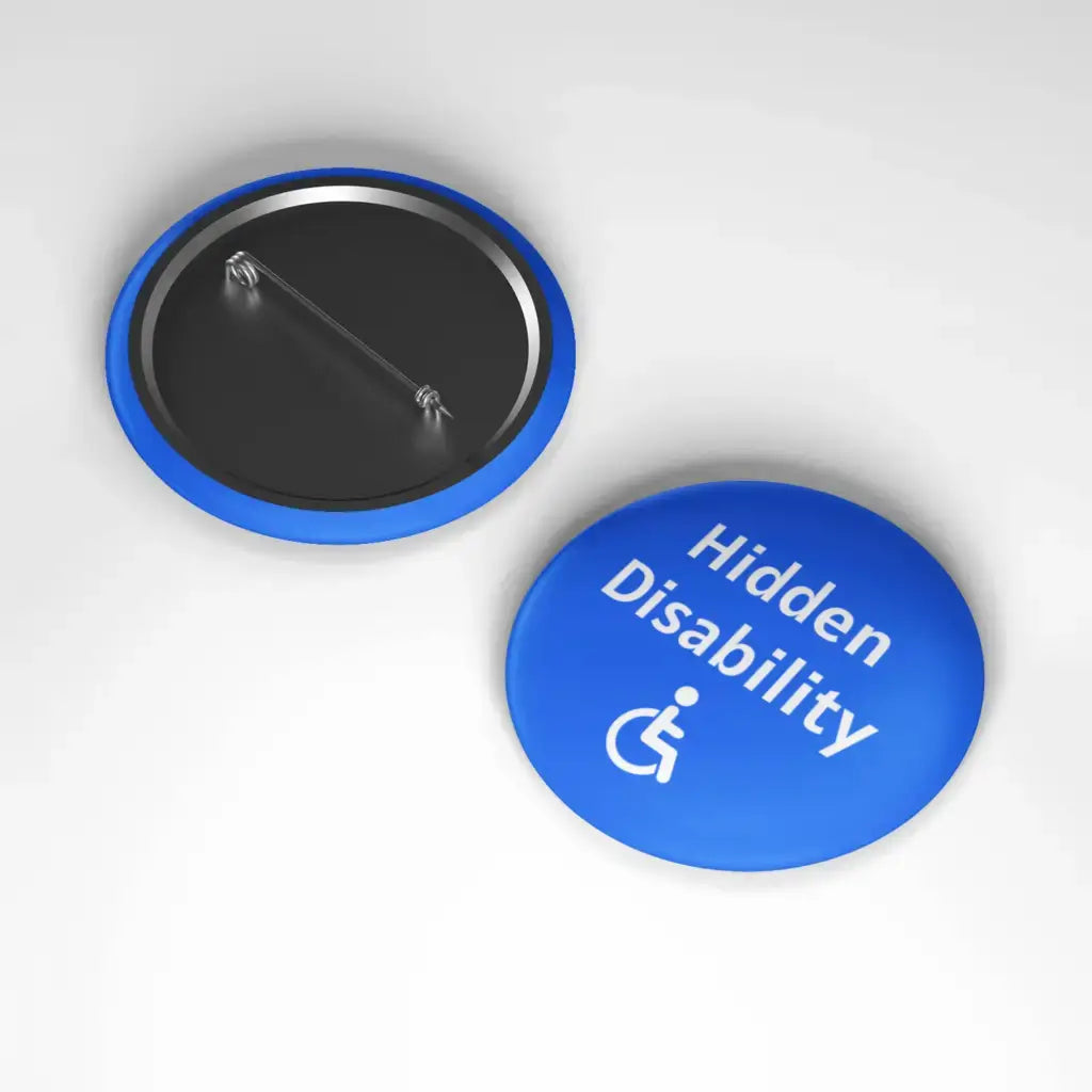 Medical Alert Badge - Hidden Disability Awareness, ID Badge for Autism & Hidden Disabilities, Travel Accessory London Underground TFL Pin Button Badge, Size 2- inches 50 mm - EMU Works