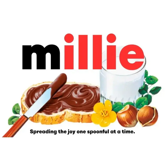EMU Works - Name Personalised Millie Nutella Label