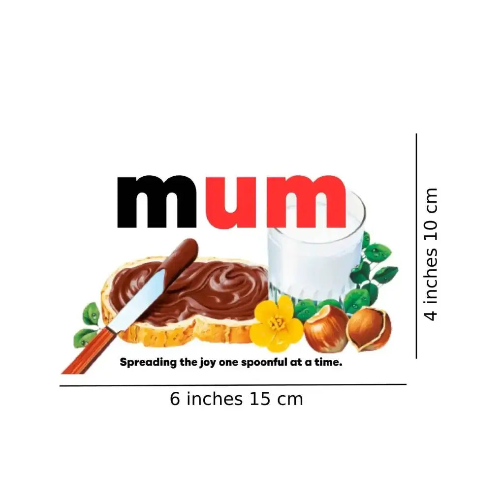 Premade Nutella Name Mum - Jar Sticker - Name Novelty Gift - Fits Jar 300gr - EMU Works