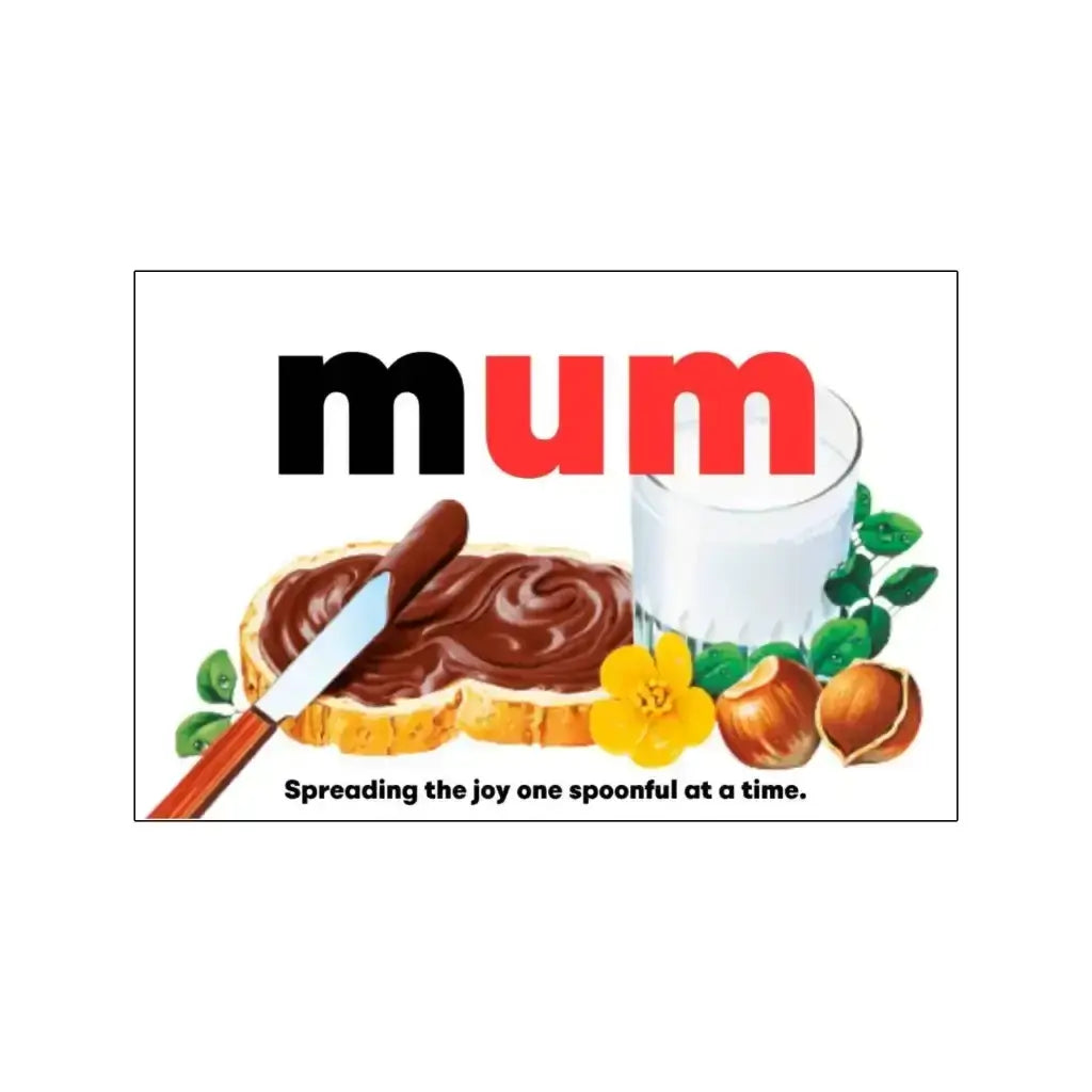 Premade Nutella Name Mum - Jar Sticker - Name Novelty Gift - Fits Jar 300gr - EMU Works