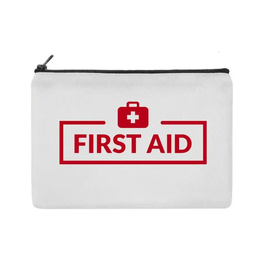 Canvas First Aid Kit Travel Bag Empty - Perfect Caravan First Aid Supplies for Home, Office & Adventure - EMU Works