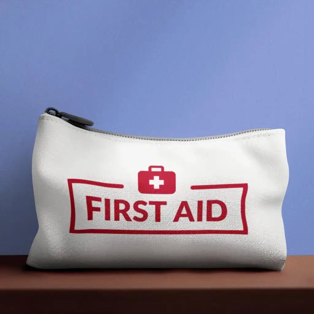 Canvas First Aid Kit Travel Bag Empty - Perfect Caravan First Aid Supplies for Home, Office & Adventure - EMU Works