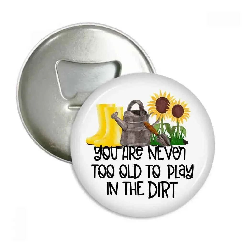 Funny Gardening Decor Magnetic Bottle Opener 2.32 Inch - Humorous Kitchen Accessory