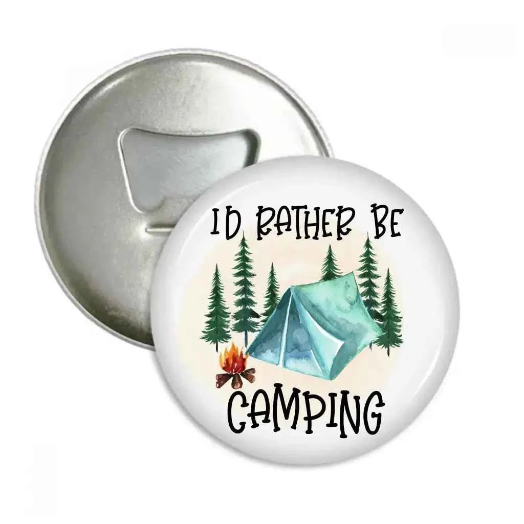 Funny Camping Gifts - Magnetic Bottle Opener 59mm (2.32in) - Humorous Fridge Magnet