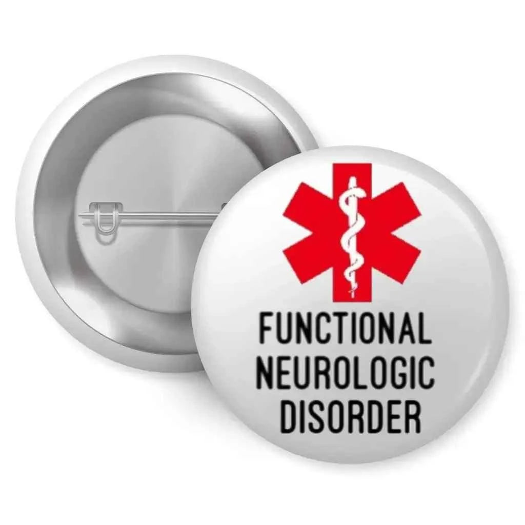Functional Neurologic Disorder FND Medical Alert Logo Badge 1in 25mm - EMU Works