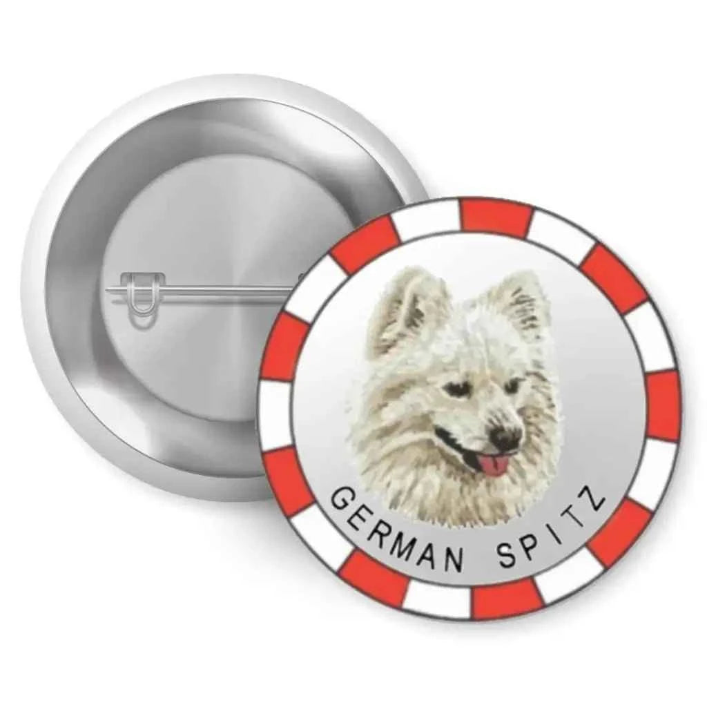 German Spitz Breed Pin Button Badge 1in 25mm