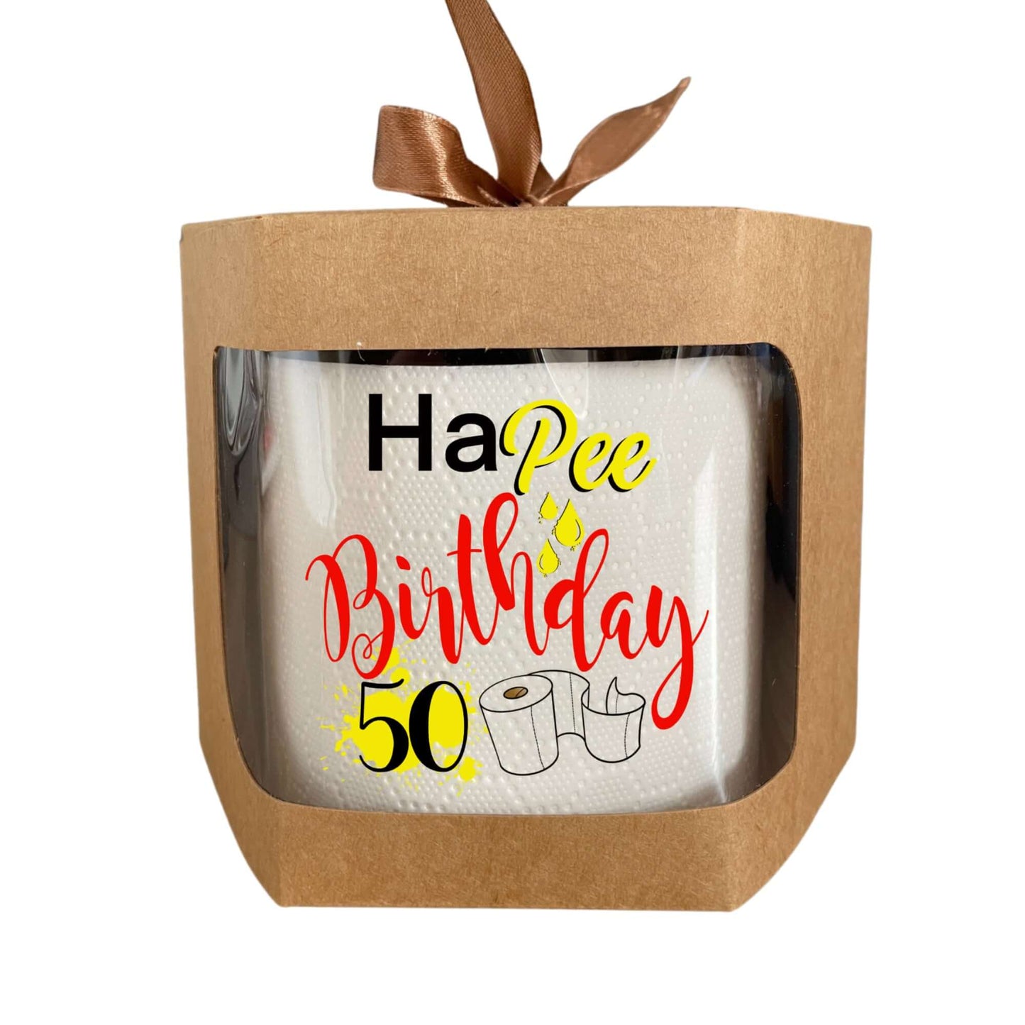 Novelty Toilet Roll 50th Birthday Printed Roll HaPee Birthday - EMU Works
