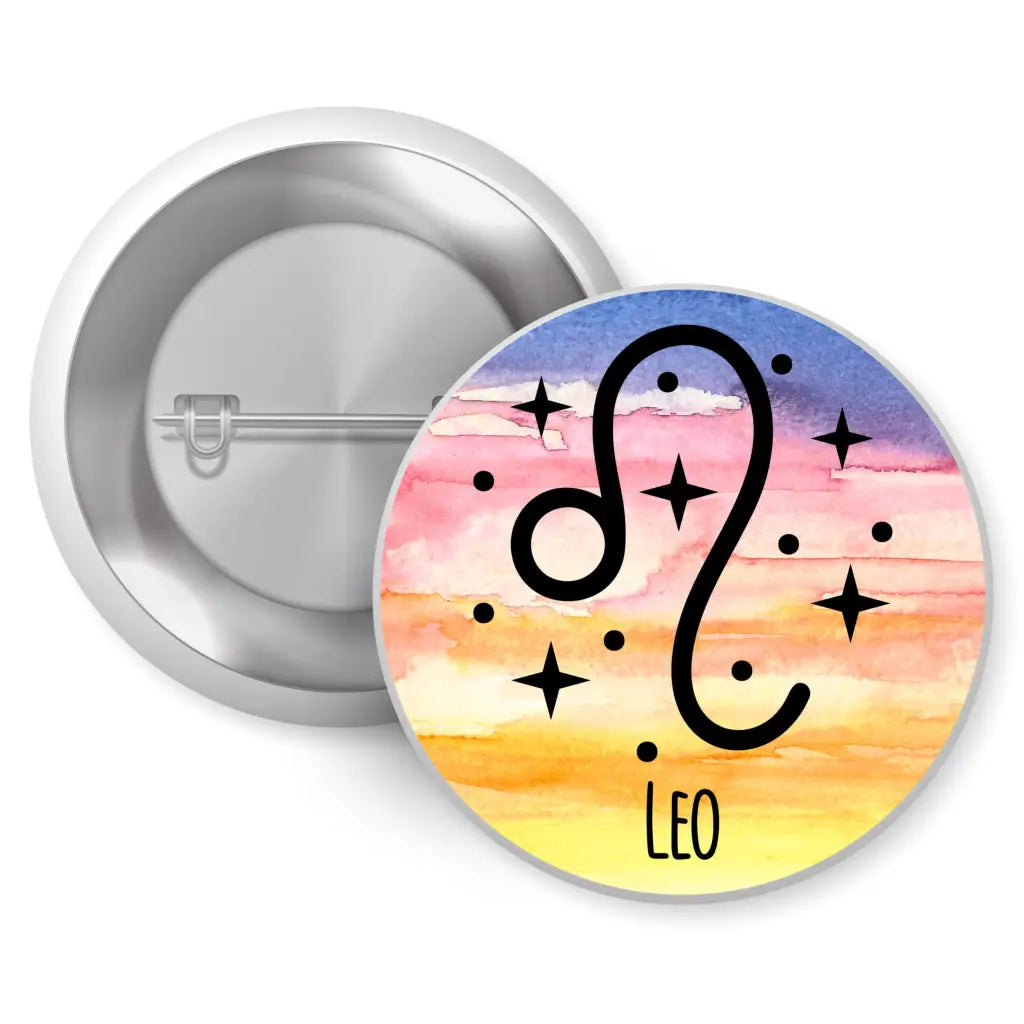 Leo Zodiac Sign Mysticism Pin Button Badge 1in 25mm - EMU Works