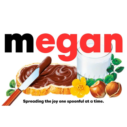 EMU Works - Name Personalised Megan Nutella Label Hazelnut